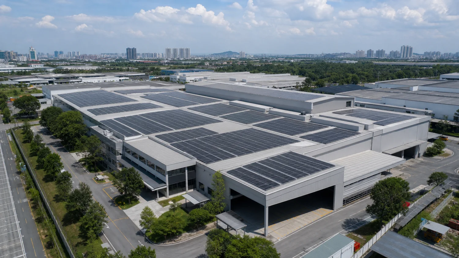 Commissioned 1200.00 kWp commercial rooftop solar installation in Shah Alam, Selangor